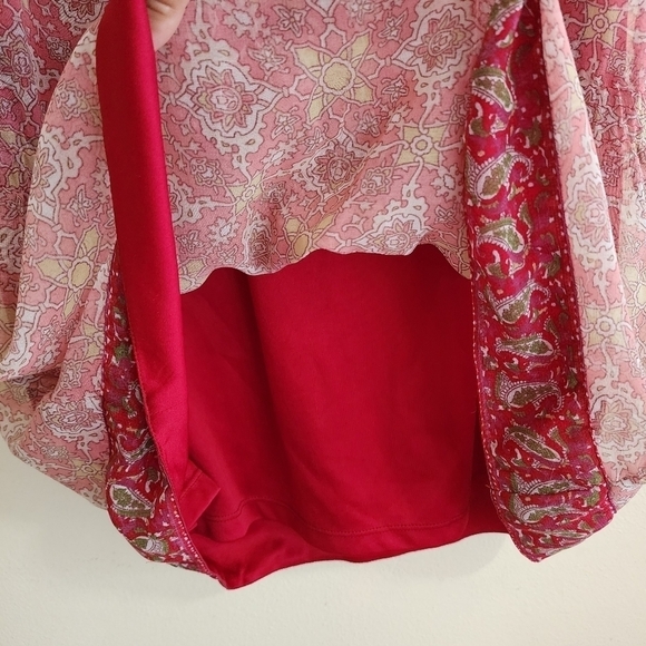 MANGO Boho Beaded Drop Waist Tunic Dress Large - Picture 9 of 10